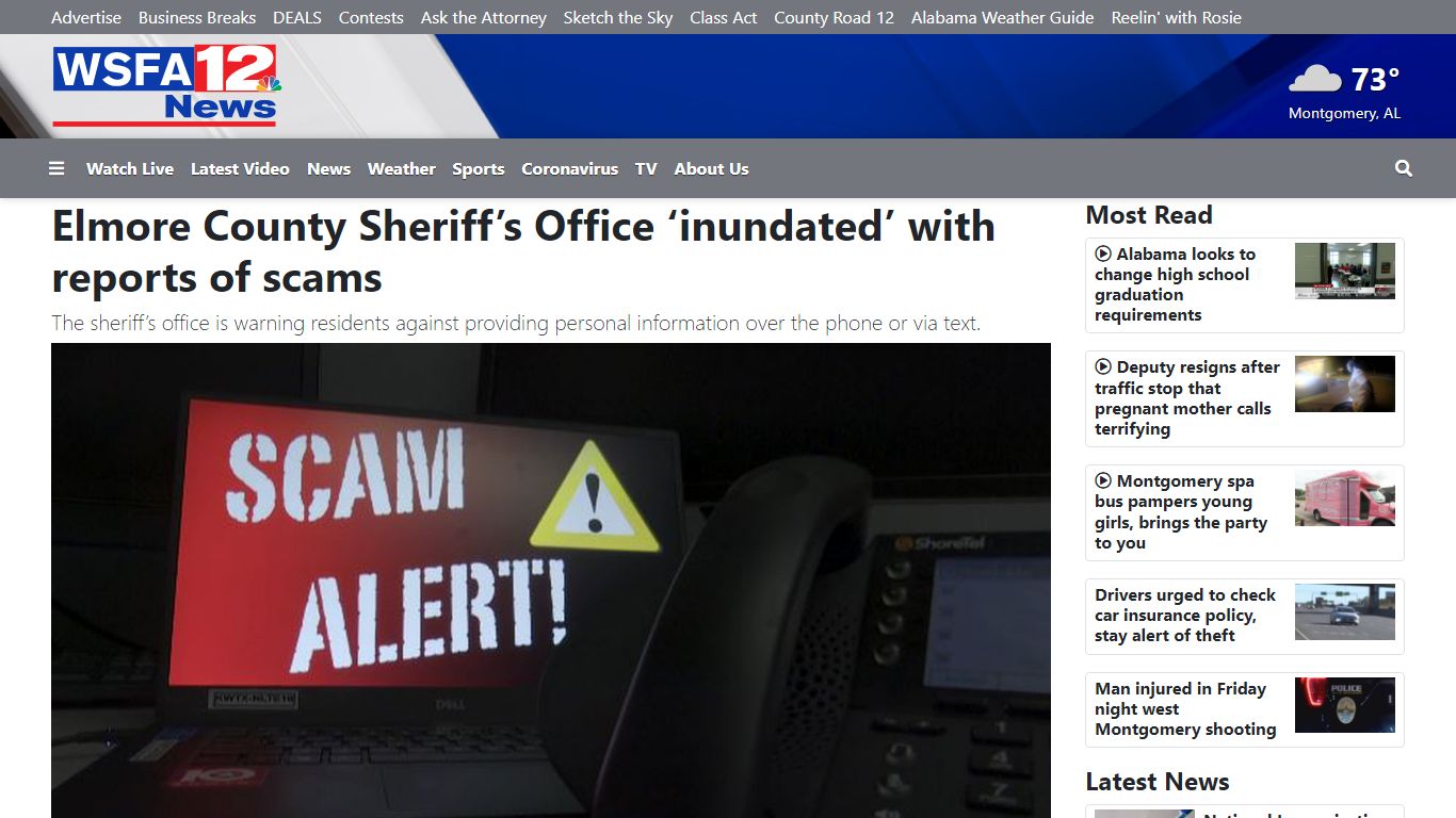 Elmore County Sheriff’s Office ‘inundated’ with reports of scams