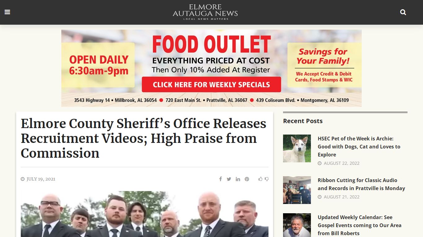 Elmore County Sheriff’s Office Releases Recruitment Videos; High Praise ...